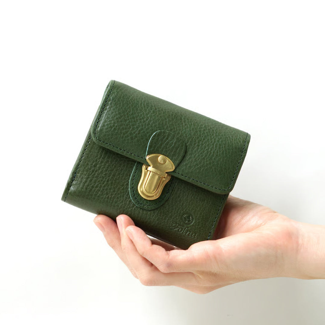FOLNA フォルナ｜ヌメオイルシュリンク差込金具 二つ折り財布｜2993650-B