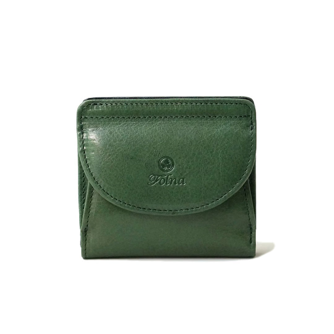 FOLNA フォルナ｜ヌメオイルシュリンク 二つ折り財布 手のひらサイズ 日本製 ボックス型小銭入れ 牛革 フォルナ｜2993801