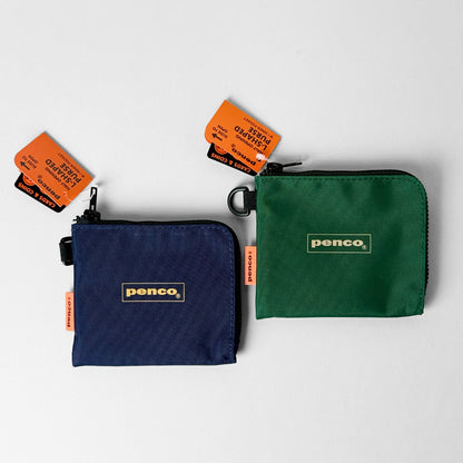 Penco ペンコ｜Lパース L字ファスナー 財布 ミニウォレット コンパクト Dカン付 軽量 フェス アウトドア スマホショルダー対応｜GZ164