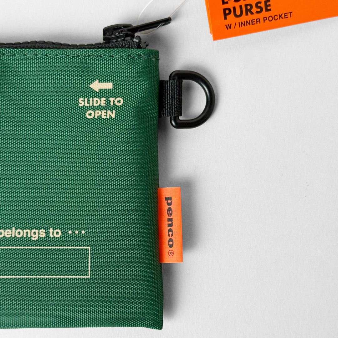 Penco ペンコ｜Lパース L字ファスナー 財布 ミニウォレット コンパクト Dカン付 軽量 フェス アウトドア スマホショルダー対応｜GZ164