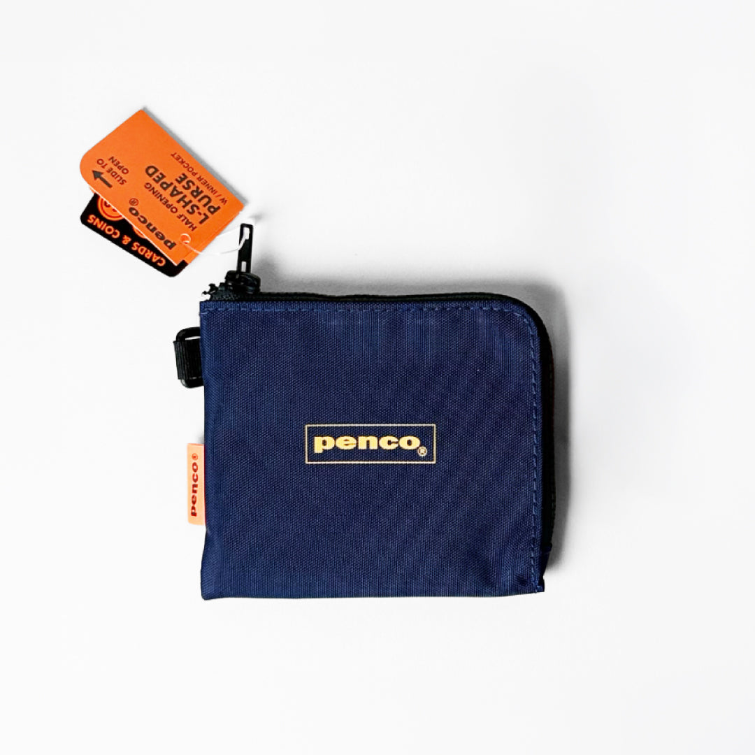 Penco ペンコ｜Lパース L字ファスナー 財布 ミニウォレット コンパクト Dカン付 軽量 フェス アウトドア スマホショルダー対応｜GZ164