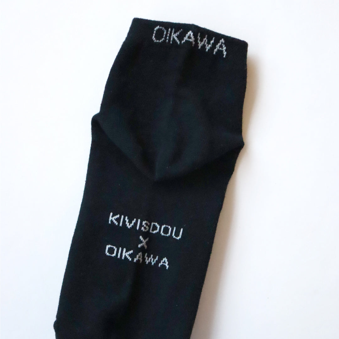 KIVISDOU きびす堂｜【２足組】オイカワ＆タナゴ 魚柄アンクルソックス レディース靴下  ラメ 個性的 春夏 キビスドウ｜K21107