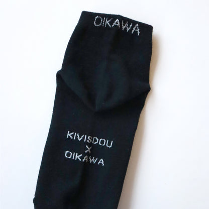 KIVISDOU きびす堂｜【２足組】オイカワ＆タナゴ 魚柄アンクルソックス レディース靴下  ラメ 個性的 春夏 キビスドウ｜K21107