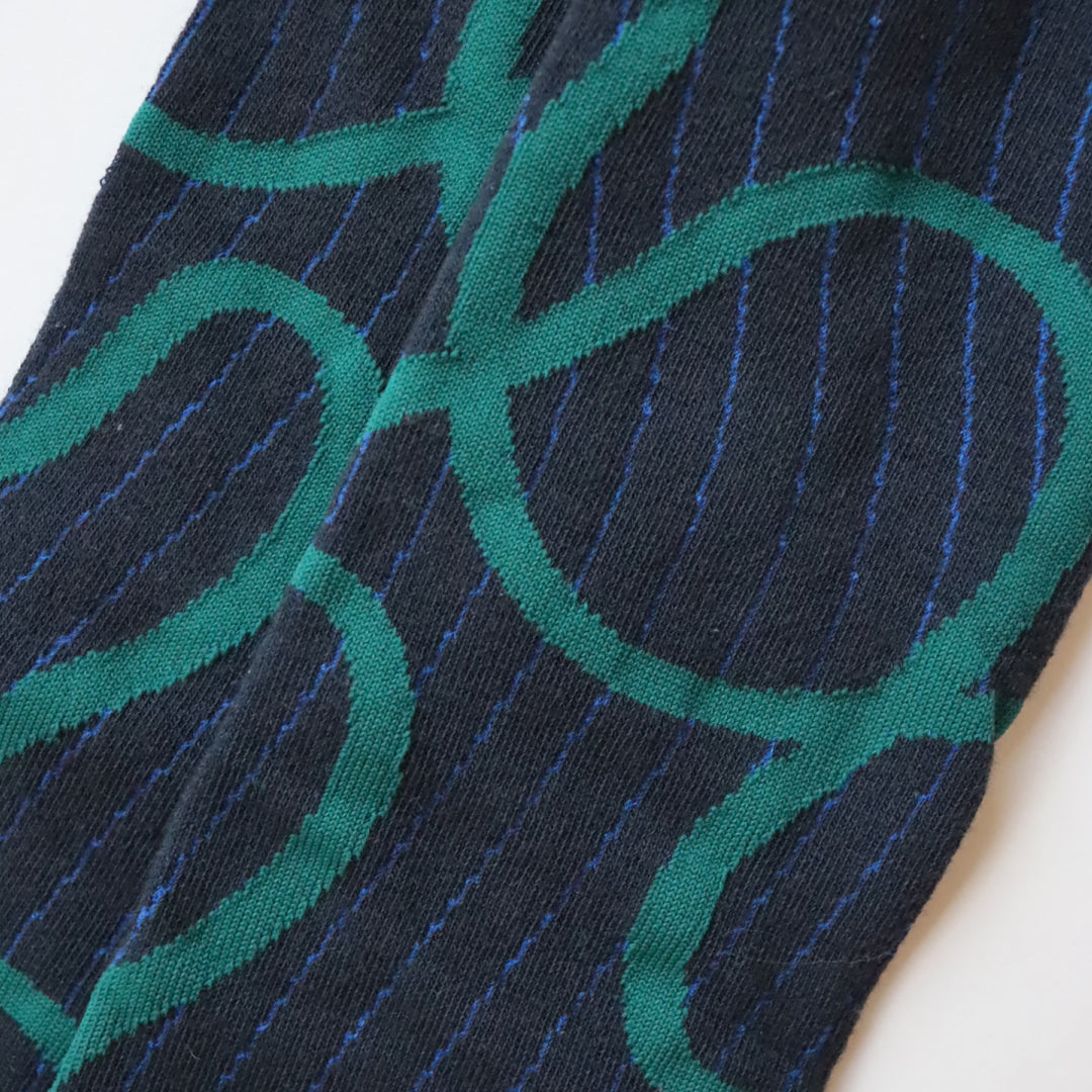 KIVISDOU きびす堂｜チカチカ幻覚デザインが個性的【2足組】ドープ ハイソックス｜k51016