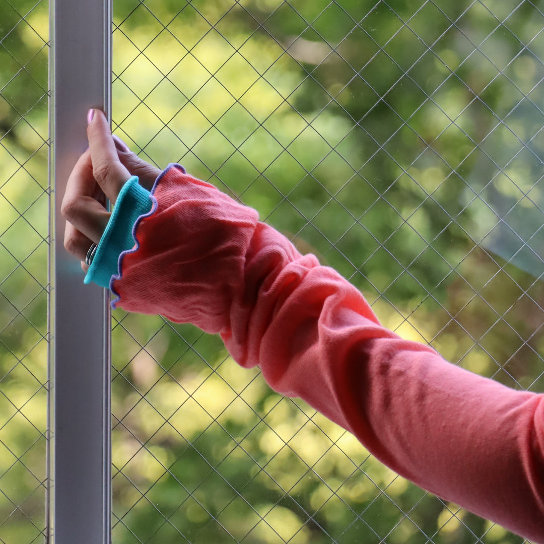 KIVISDOU きびす堂｜UVカット アームカバー 紫外線対策  チューリップフリル 日焼け防止｜K60987