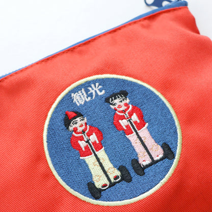 KIVISDOU きびす堂｜コミカル刺繍ポーチ 個性的 アクセント小物 キビスドウ｜k81209