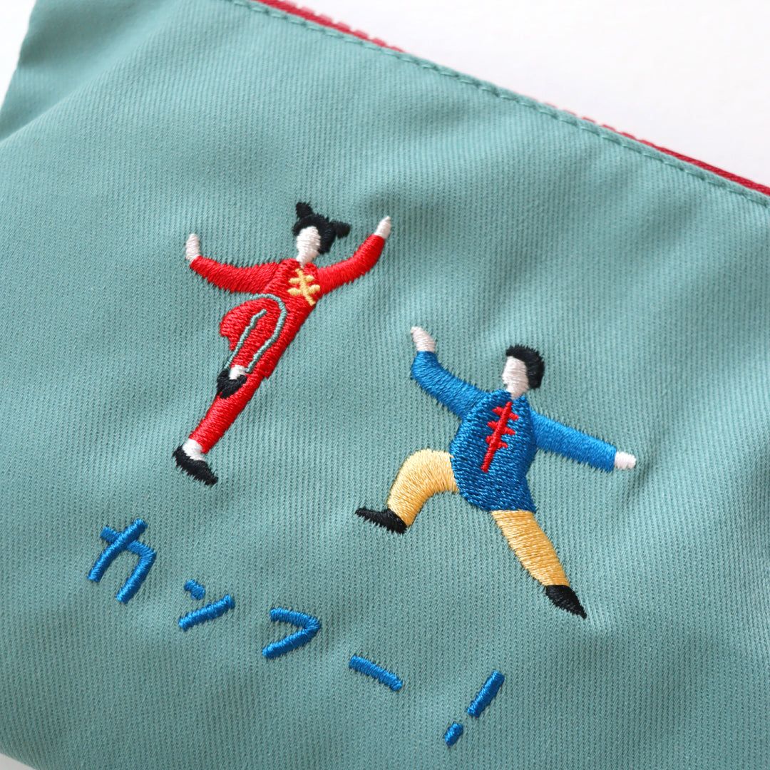 KIVISDOU きびす堂｜コミカル刺繍ポーチ 個性的 アクセント小物 キビスドウ｜k81209