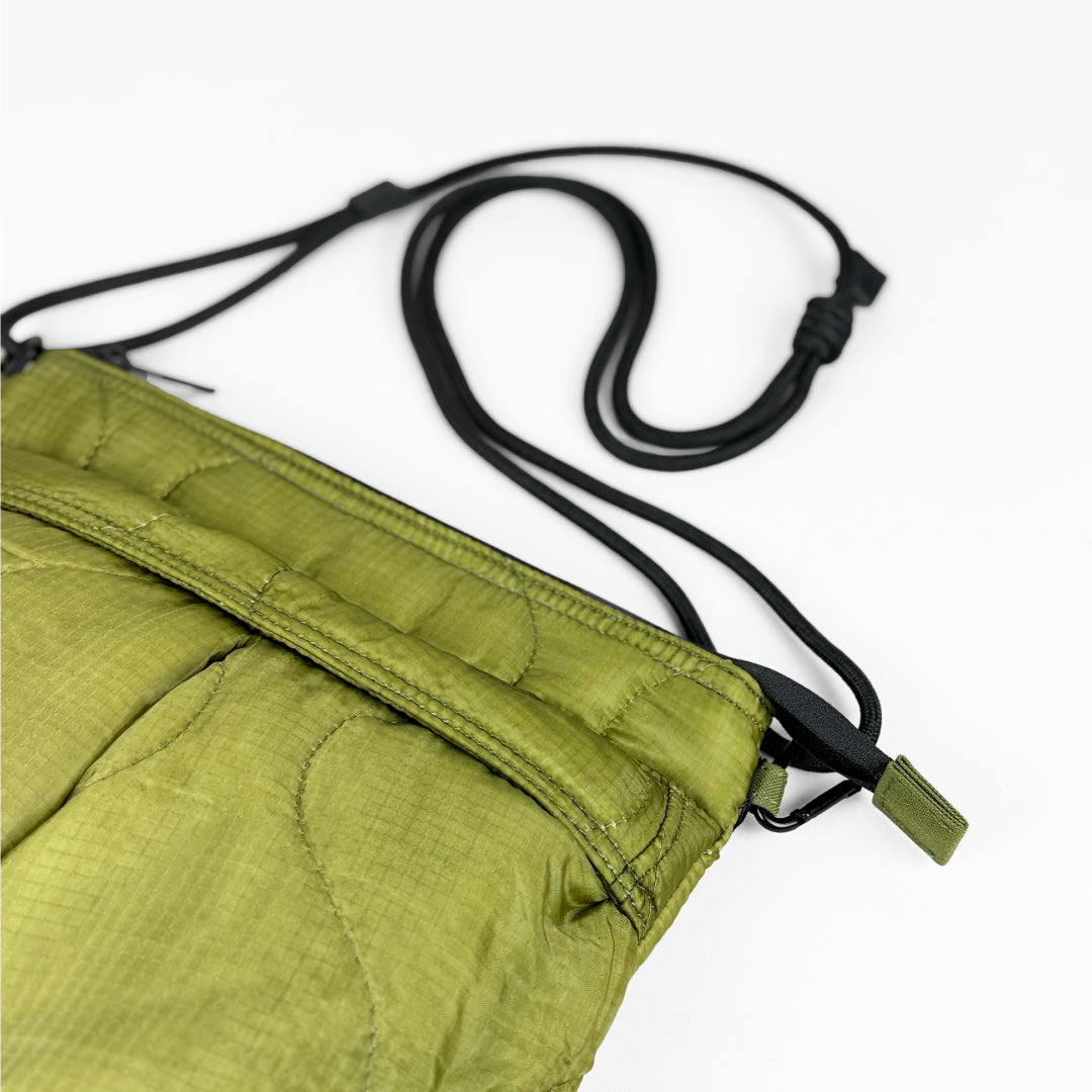 SML エスエムエル｜GERDシリーズ redad×SML QUILTING SACOCHE　キルティングサコッシュ リメイク ミリタリー M-65 デッドストック ビンテージ 軽量 ショルダーバッグ｜K905101