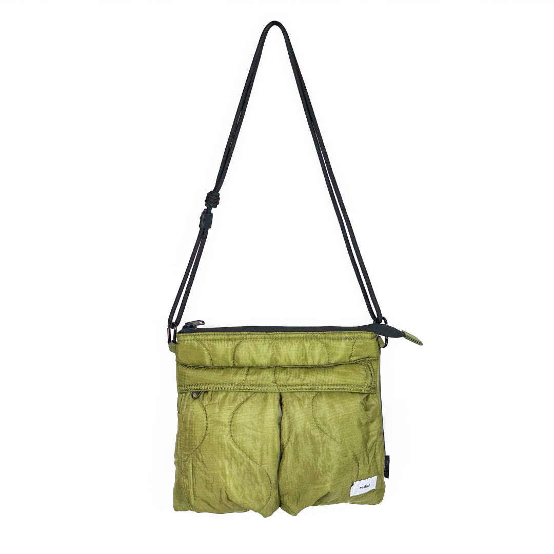 SML エスエムエル｜GERDシリーズ redad×SML QUILTING SACOCHE　キルティングサコッシュ リメイク ミリタリー M-65 デッドストック ビンテージ 軽量 ショルダーバッグ｜K905101