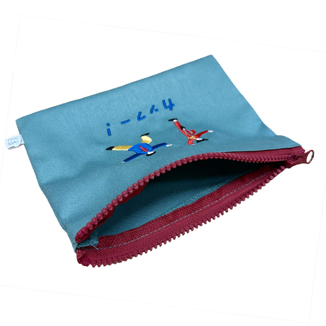 KIVISDOU きびす堂｜コミカル刺繍ポーチ 個性的 アクセント小物 キビスドウ｜k81209