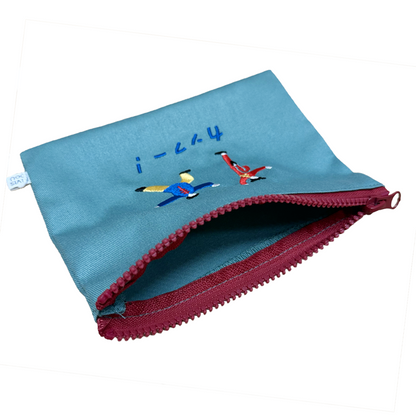 KIVISDOU きびす堂｜コミカル刺繍ポーチ 個性的 アクセント小物 キビスドウ｜k81209
