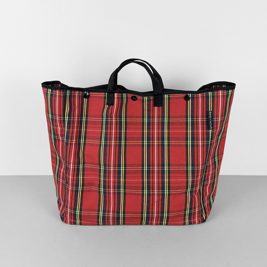 BAG'n'NOUN バッグンナウン｜タータンチェック柄トートバッグ HOMES / BAY CITY  Lサイズ｜70021008