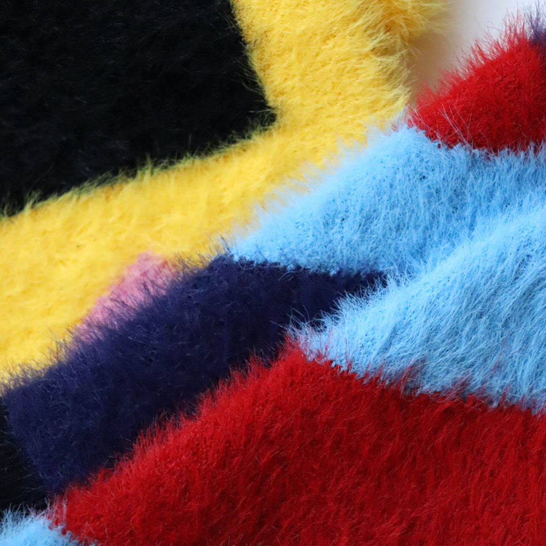 KIVISDOU きびす堂｜2足組 カラフルで遊び心があるモンスタークルーソックス ふわふわ モコモコ 個性的な靴下 ｜k41029