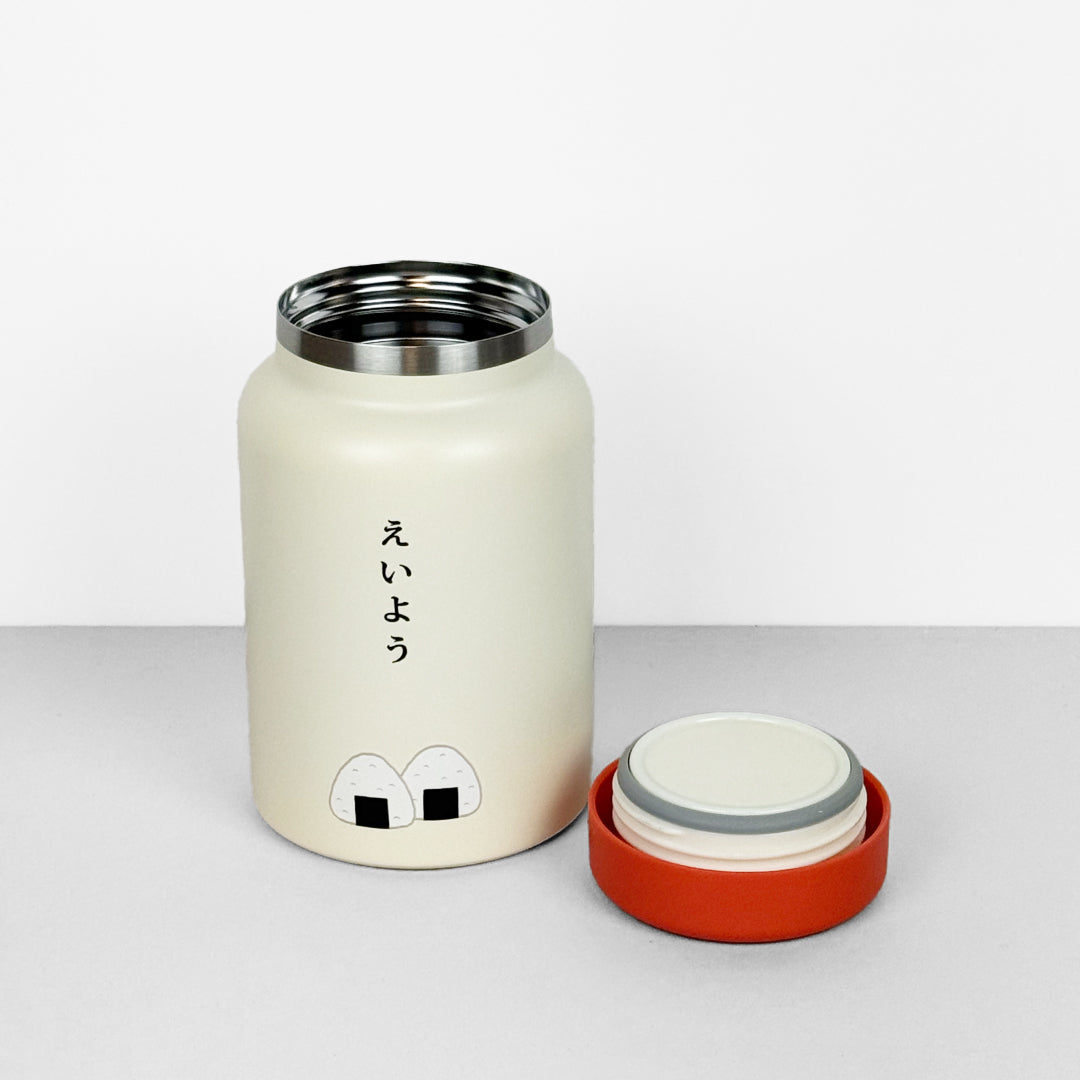 ニューレトロ｜フードジャー 500ml Food Jar 保温保冷対応 魔法瓶 お弁当 スープボトル 大容量 フードコンテナ レトロ アウトドア オフィス｜mz010