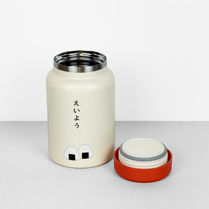 ニューレトロ｜フードジャー 500ml Food Jar 保温保冷対応 魔法瓶 お弁当 スープボトル 大容量 フードコンテナ レトロ アウトドア オフィス｜mz010