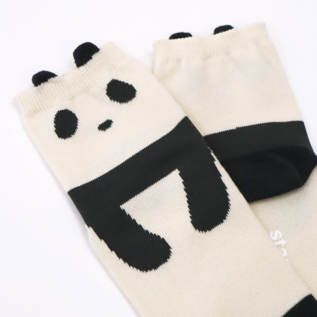 キッズ stample スタンプル｜ 3足組 履き心地快適 パンダ ショートソックス｜73280