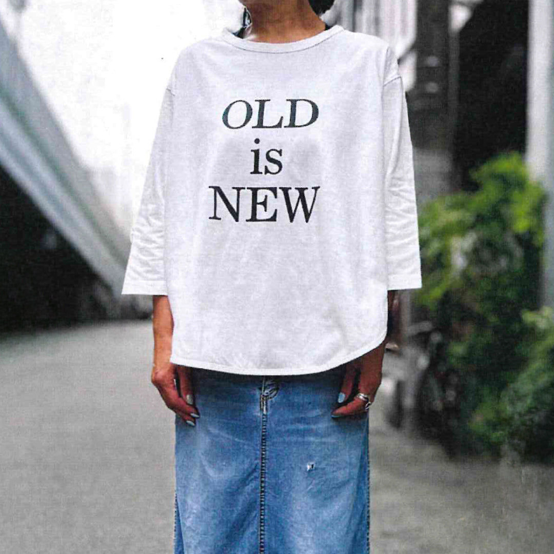 [予約商品] bibmilk ビブミルク｜ROUND HEM 3/4SLV Tee