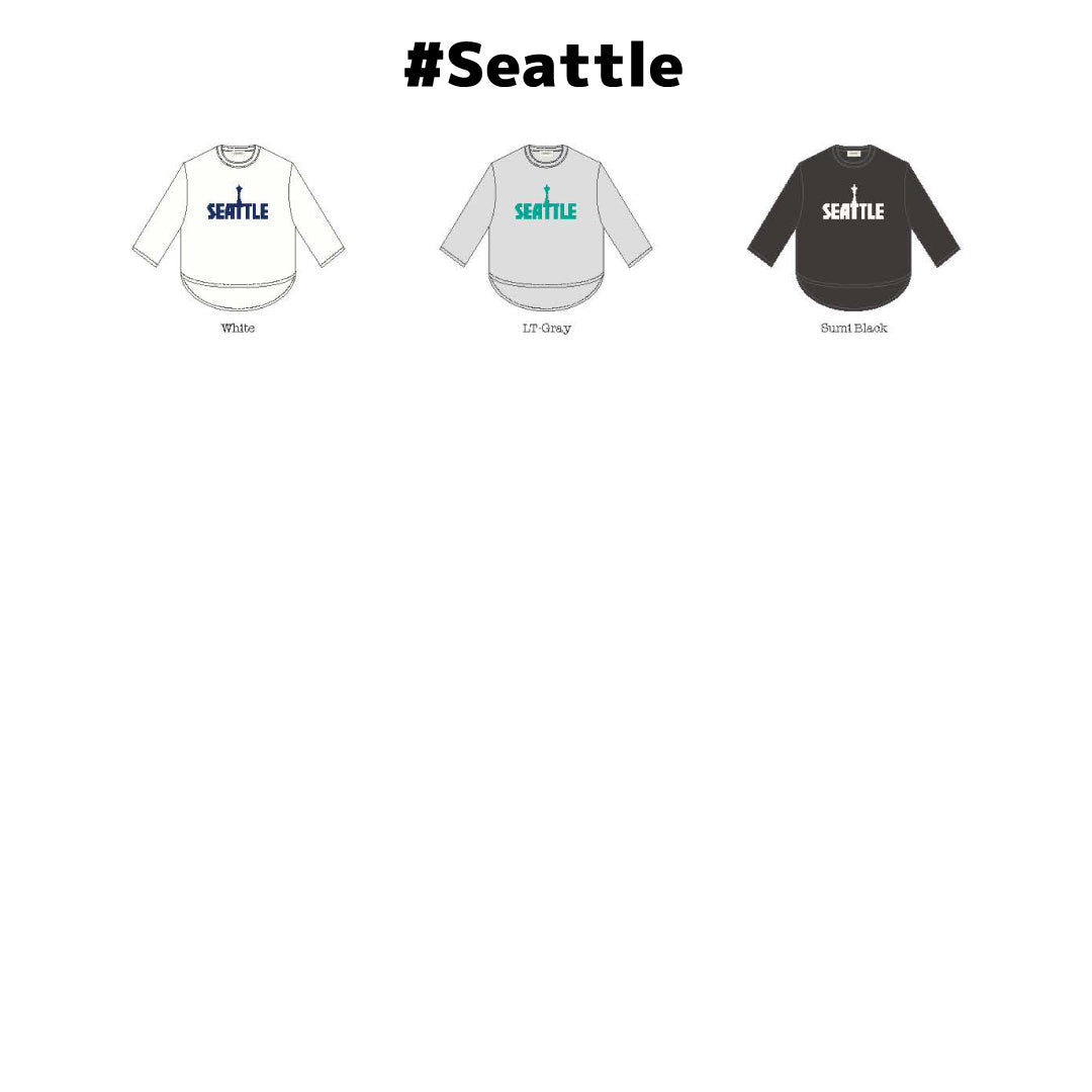 [予約商品] bibmilk ビブミルク｜ROUND HEM 3/4SLV Tee
