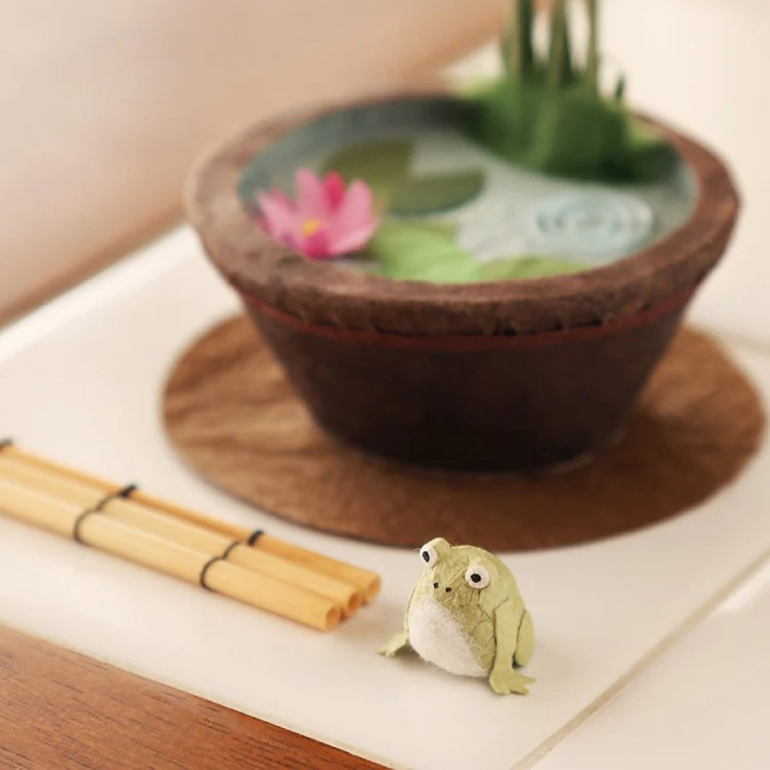 めでたや medetaya｜ めでたや遊び　睡蓮鉢　自由なレイアウトで感性を刺激する和紙の置物