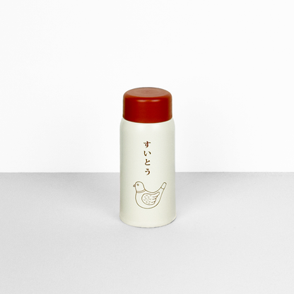 ニューレトロ｜ミニ水筒 150ml 軽量 保温保冷 ポケットサイズ 鳩ブエ ミニボトル 水分補給 熱中症対策｜mz007