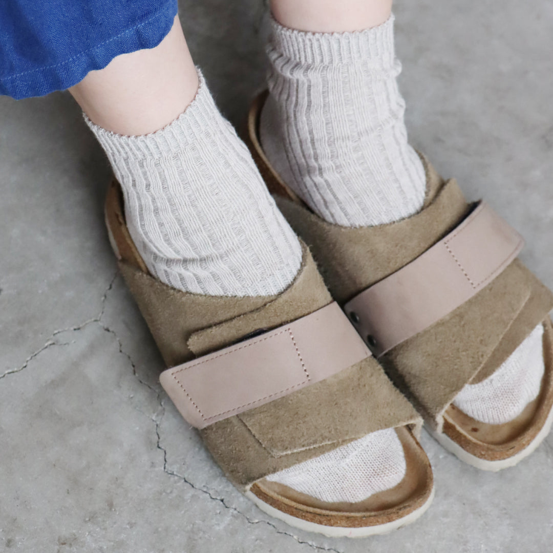 TAWARA タワラ｜コットンリネン ソフトリブ ショートソックス 綿麻 ムレにくい 靴下 レディース 通気性 ギフト｜t31150