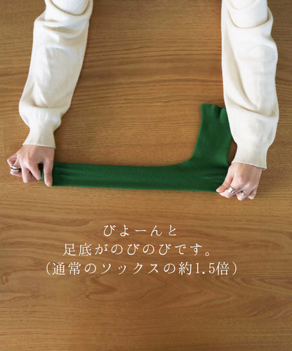 アラジン｜ゆるのびリブ　ゴムなしクルーソックス｜t40771