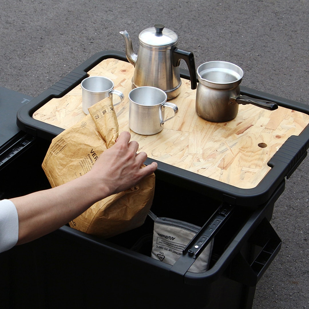 [新モデル] テーブルにもなる天板｜Top Board トップボード  For Large Totes 53L and 75L 専用天板｜THOR ソー｜36525375NAC
