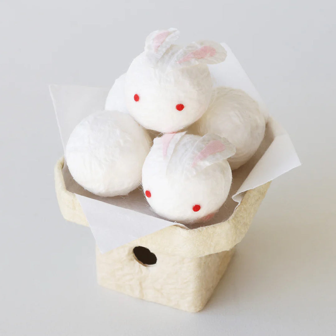 めでたや｜和紙の飾り物 うさぎだんご｜季節の室礼 お月見