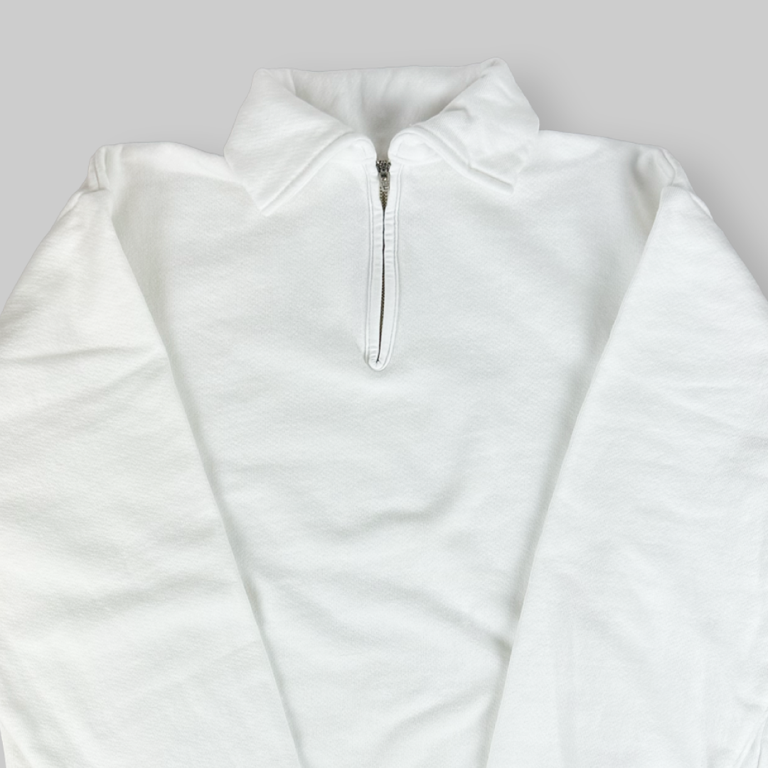 necessary or unnecessary ネセサリーオアアンネセサリー｜ HOT MAC ZIP ハーフジップ裏起毛スウェット｜シンプル 暖かい 秋冬の防寒 ジャケットのインナーとして  ユニセックス N.O.UN 日本製｜90012385